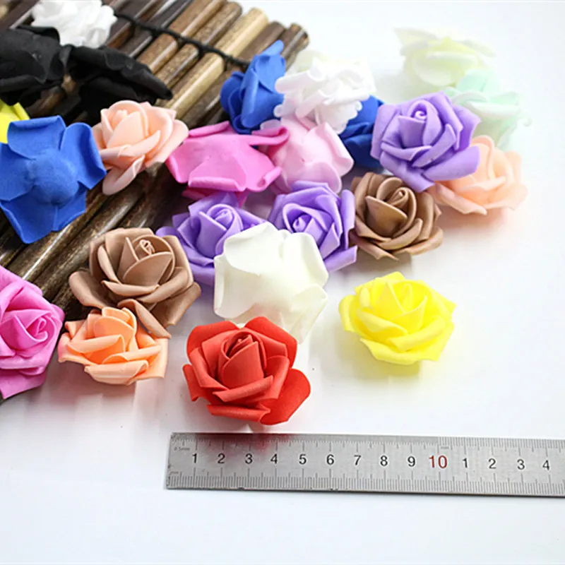 5 см 30 шт./лот большие поролоновые головки роз Искусственные розы цветы