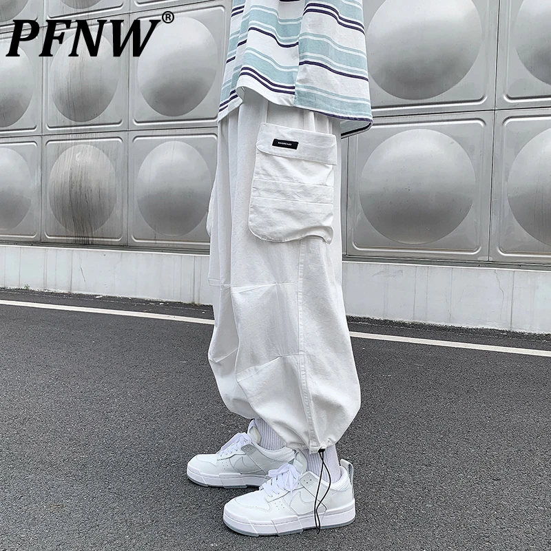 

Мужские свободные шаровары PFNW, свободные брюки-карго большого размера, на весну и осень, модель 12X0612
