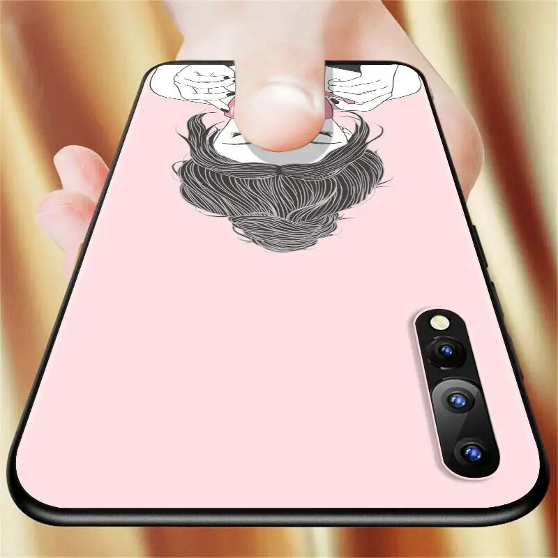 

Fashion High heels Girl Back Silicone Phone Case for Samsung Galaxy A90 A80 A70S A60 A50S A40 A20E A20 A10S Soft Black Cover