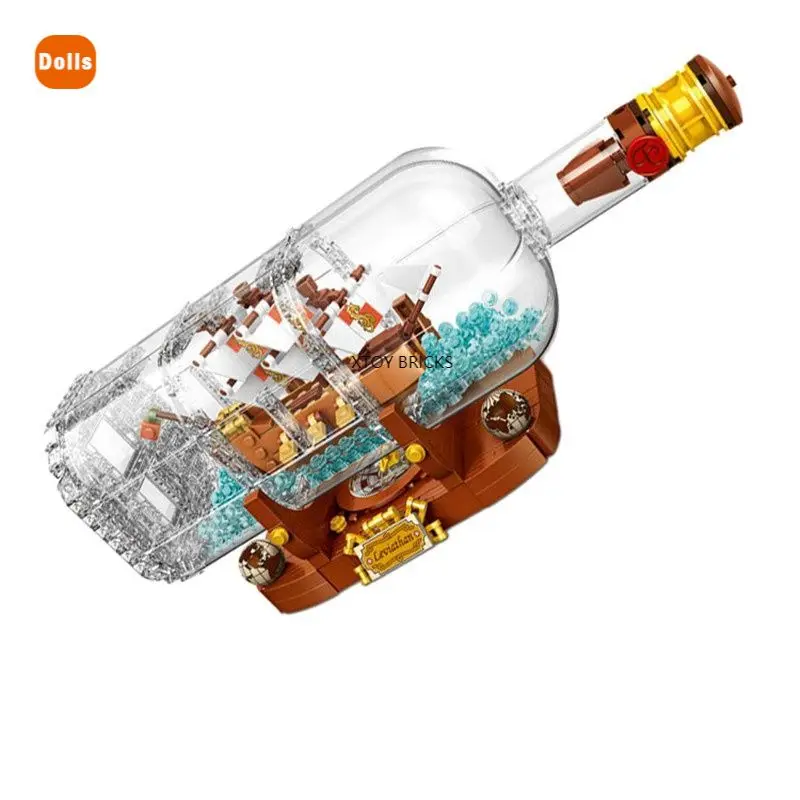 

SX6006 корабль в бутылке Дрифтинг лодки строительные блоки Lepinblocks детский Playmobil Интересные детские подарки