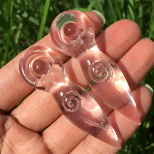 1 шт. натуральный прозрачный кварц резьба богиня Тотем статуя кристалл исцеление