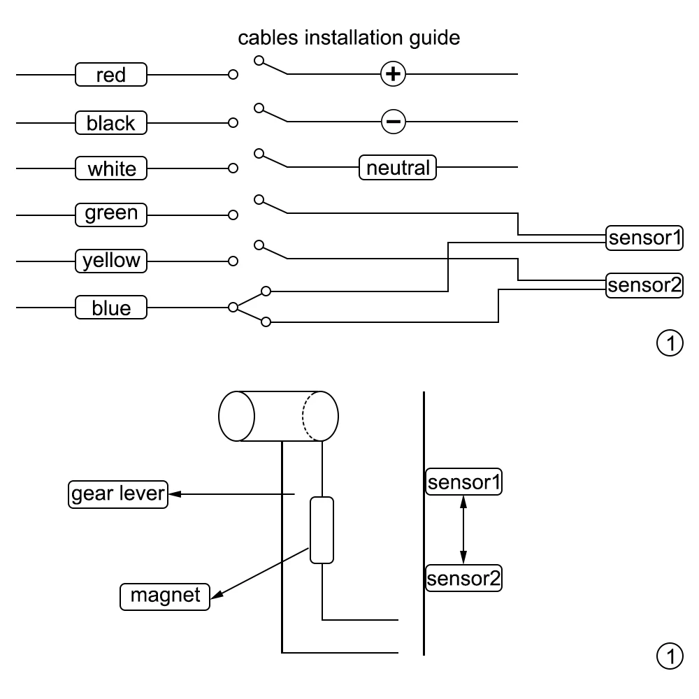 

6 Speed Universal Motorcycle Motorbike Digital Gear Indicator LED Display Shift Lever Magnet For Honda Yamaha Suzuki
