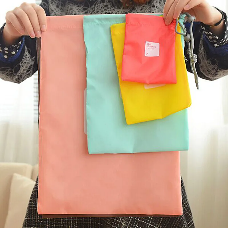 4 шт./компл. дорожные сумочки складной Водонепроницаемый органайзер для поездок