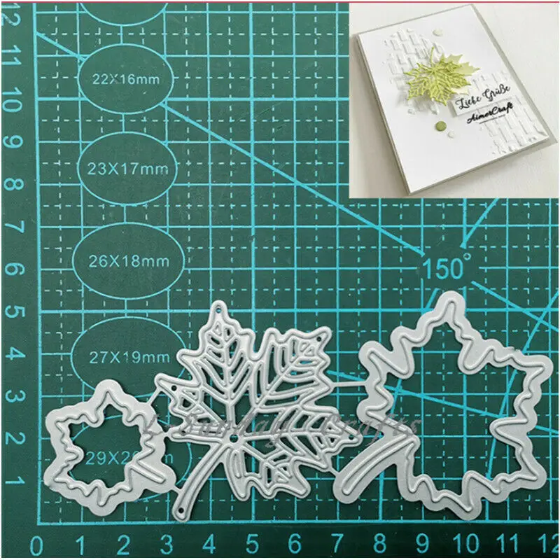 Высечки из кленового листа металлические режущие штампы трафареты скрапбукинга
