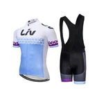 Модный летний комплект велосипедной майки из лайкры, женские спортивные шорты LIV 2022, одежда для шоссейного велосипеда, костюм для горного велосипеда, женский комплект одежды для велосипеда, платье