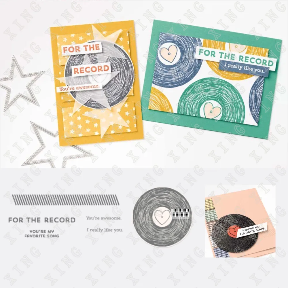 

2022 Spring for the Record Metal Cutting Dies Stamps Scrapbook Diary Secoration Embossing Template Diy Greeting Card Handmade