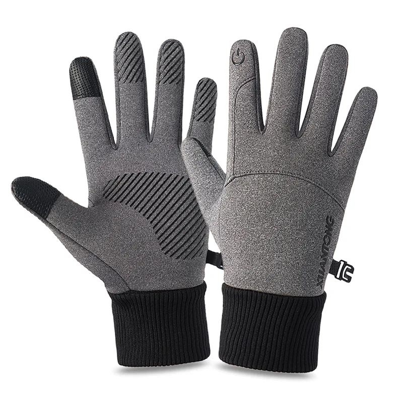 

Outdoor Sports Gloves Touch Screen Men Driving Motorcycle Snowboard Gloves Non-slip Ski Gloves Warm Fleece Gloves for Men Women