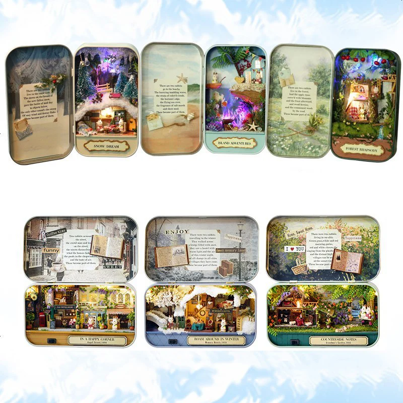 Деревянная миниатюрная шкатулка для кукольного домика | Игрушки и хобби