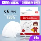 Лидер продаж, Детские 5-слойные маски KN95, детская Пылезащитная маска KN95Mask FFP2, защитная маска для лица для мальчиков и девочек FPP2, респиратор FPP3 FFP3