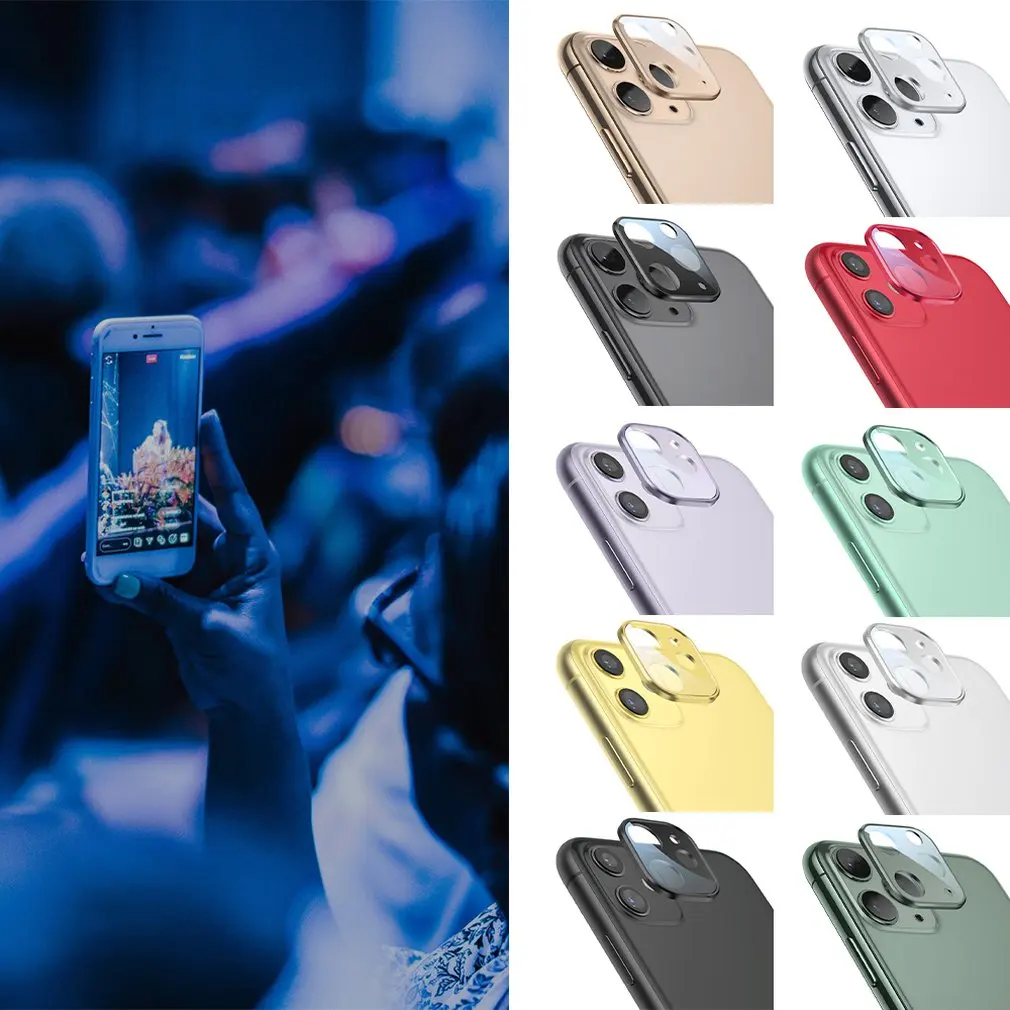 

Mobile Phone Back Camera Lens Tempered Glass Protector Film For iPhone 11 Anti-Blu-ray Camera Lens Cover
