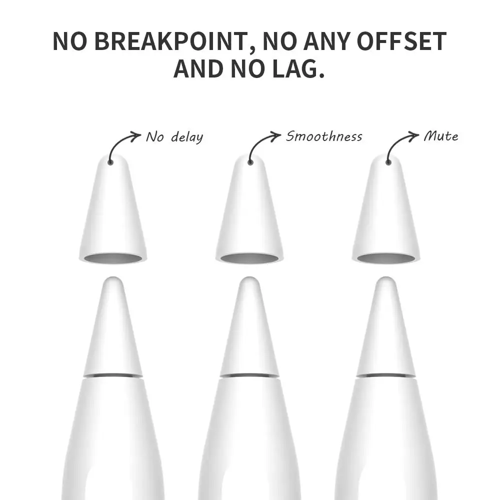 5 шт. силиконовый Сменный Чехол с наконечником защитный чехол для Apple Pencil 1st 2nd