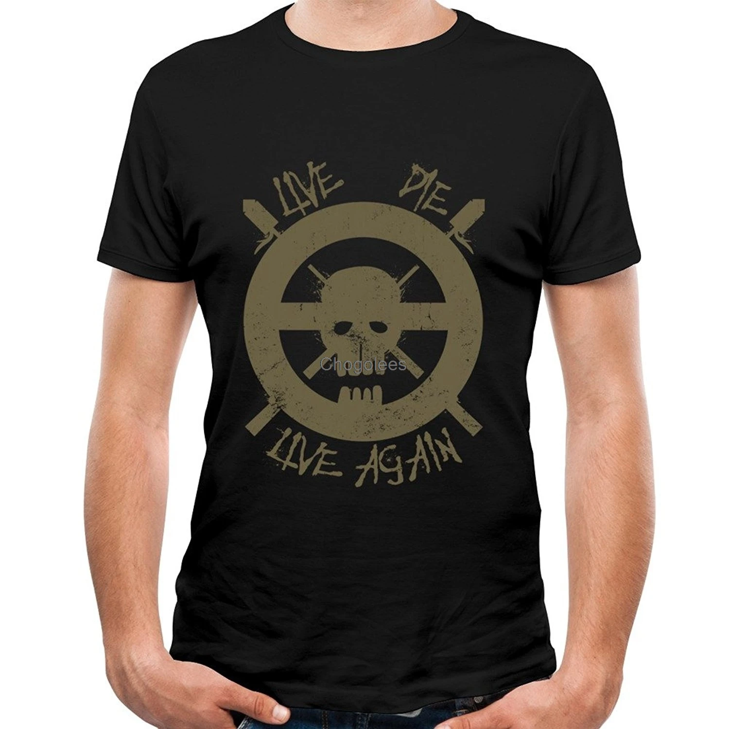 Мужская футболка с рисунком из м/ф Живи в реальном времени |