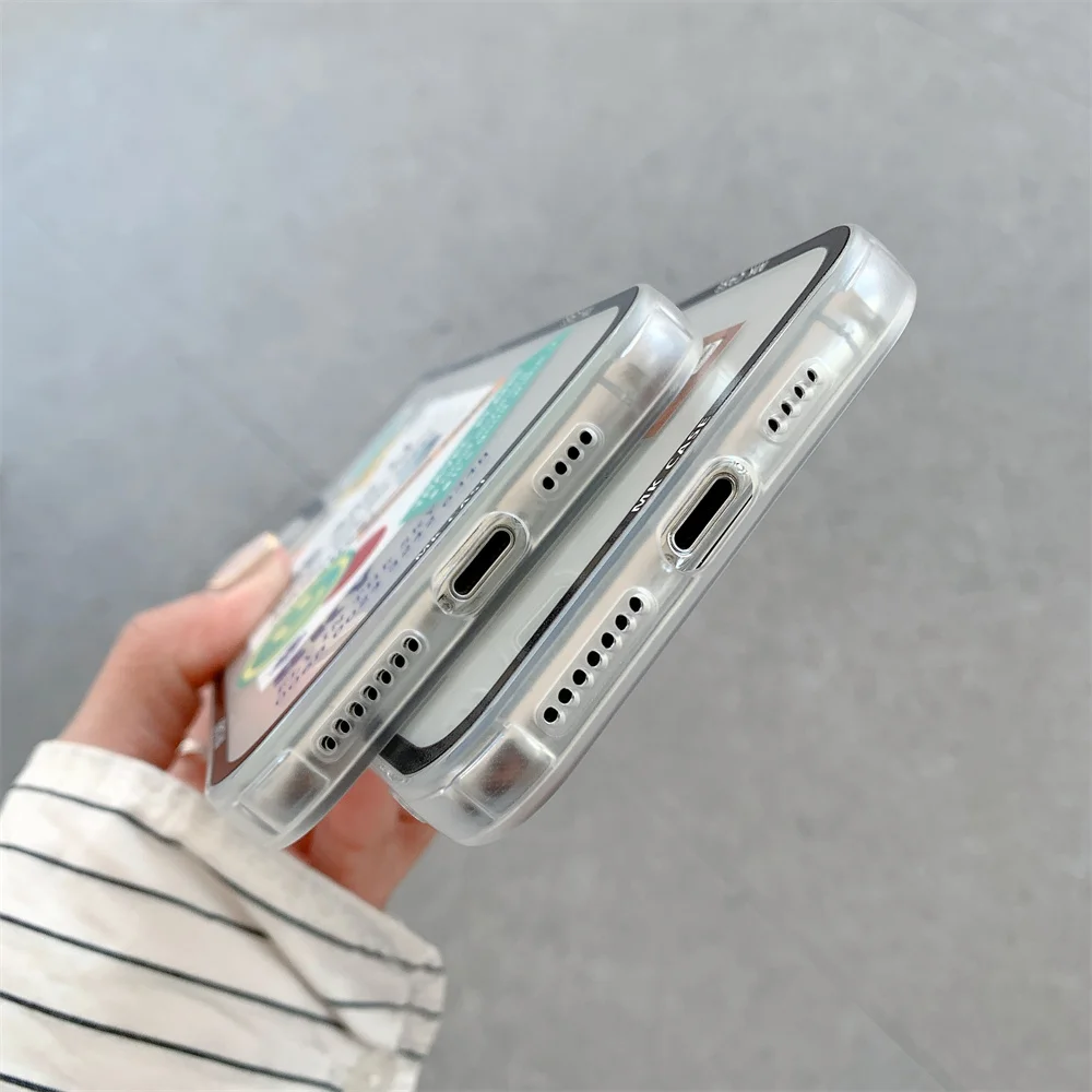 Чехол для телефона с забавным мультяшным рисунком iPhone 12 Pro 7 8 Plus 13 11 Max Mini XS X XR SE 2020