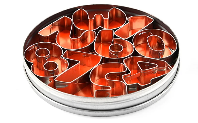 Wowshine 9 шт. алфавит зеркальное печенье зеркальная форма стальное украшение для