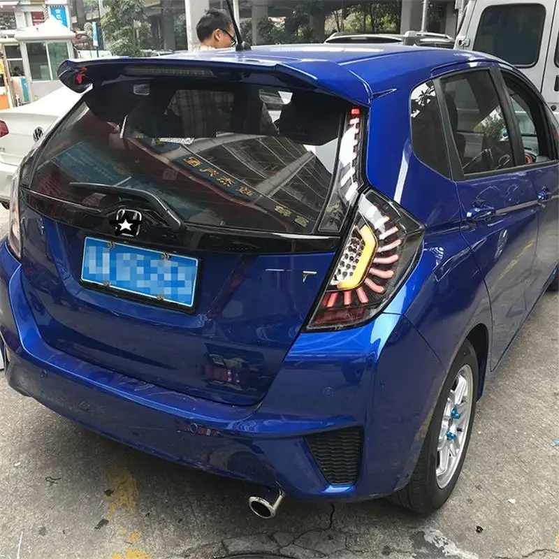 Cob боковые поворотные сигнальные части Automovil Стайлинг авто лампы светодиодные ходовые фары Задние Автомобильные фары в сборе 14 15 16 для Honda Fit