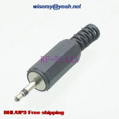 

DHL/EMS 1000pcs Connector 2,5mm male plug mono for Audio Video -A3