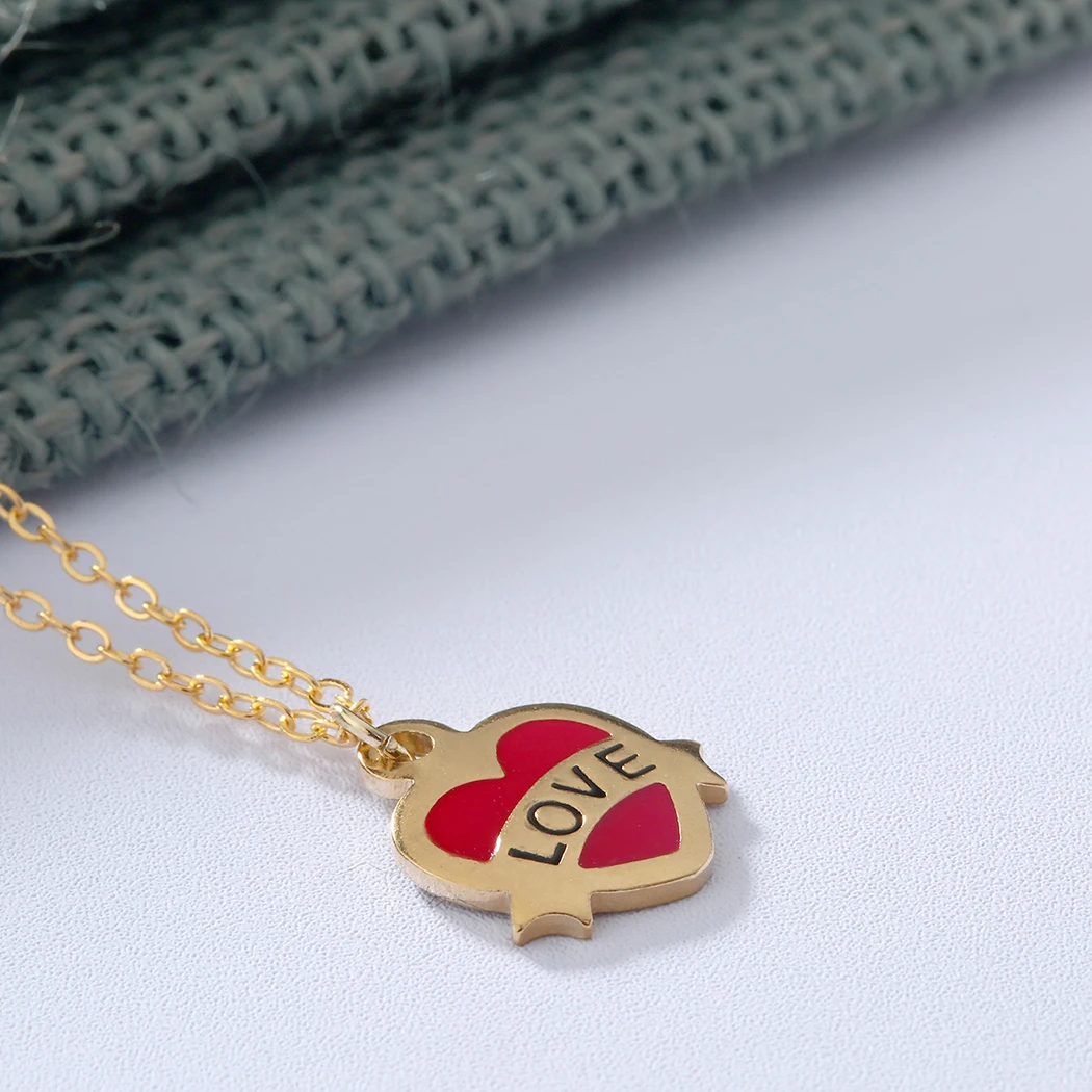 Женское Ожерелье чокер Cxwind ожерелье из нержавеющей стали с красным сердцем и