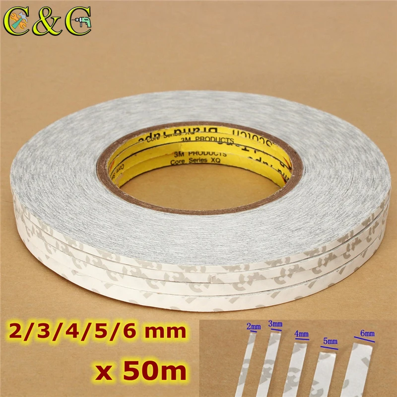 50 м x 2 6 мм двухсторонняя очень сильная клейкая лента для мобильного телефона