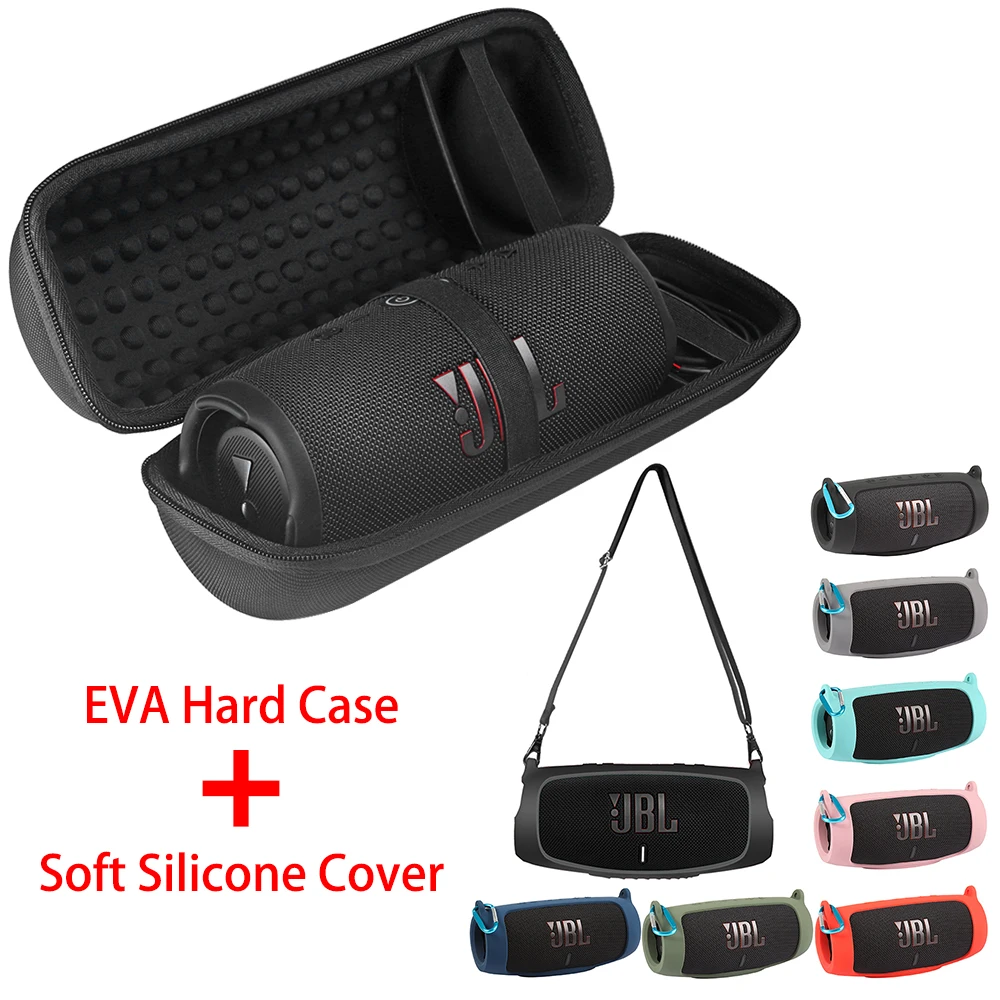 

2023 ZOPRORE Hard EVA Travel Bags Carry Storage Box + Soft Silicone Case For JBL Charge 5 Bluetooth Speaker for JBL Charge5