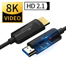 MOSHOU Optical Fiber HD 2.1 Cable for PS5 PS 4 8K/60Hz 4K/120Hz 48Gbs with Audio Video HDMI-compatible Lossless amplifier