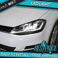 akd car styling for vw golf 7 5 led headlight 2018 new golf 7 headlights drl hid head lamp dynamic signal bi xenon accessories