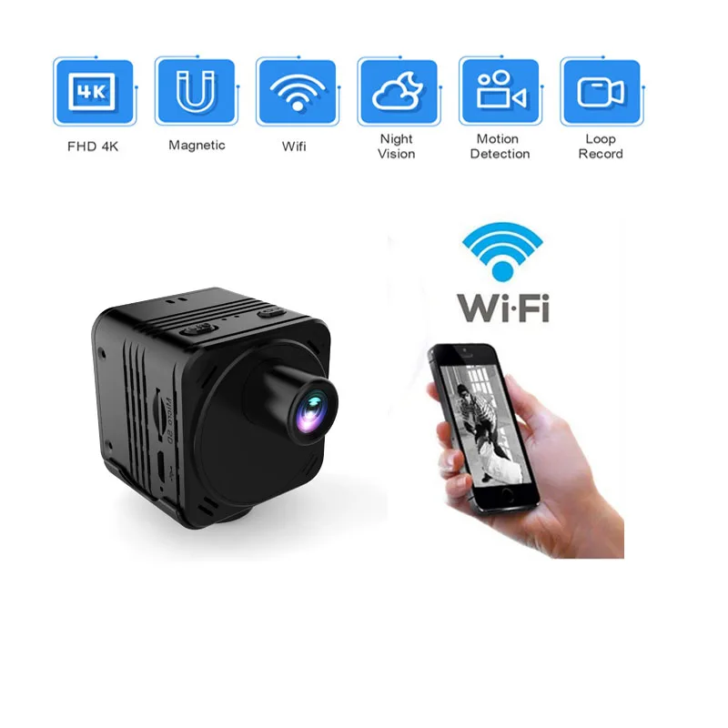 Новая 4K мини камера WiFi умная беспроводная видеокамера IP точка доступа HD