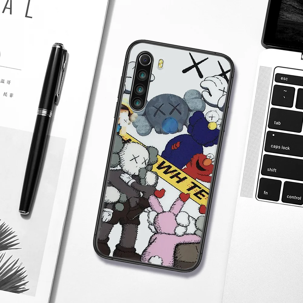 

Cartoon Kaw Trendy Brand Phone Case Cover Hull For XIAOMI Redmi 8 9 9C Note 6 7 8 9 9S K20 K30 K40 Pro Plus black Etui 3D Funda