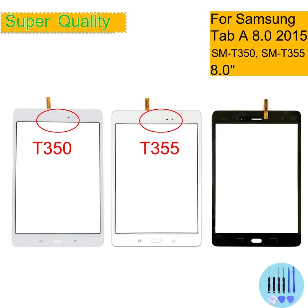 

For Samsung Galaxy Tab A 8.0 2015 T355 T350 Touch Screen Digitizer Panel Sensor Tablet Front Outer LCD Glass