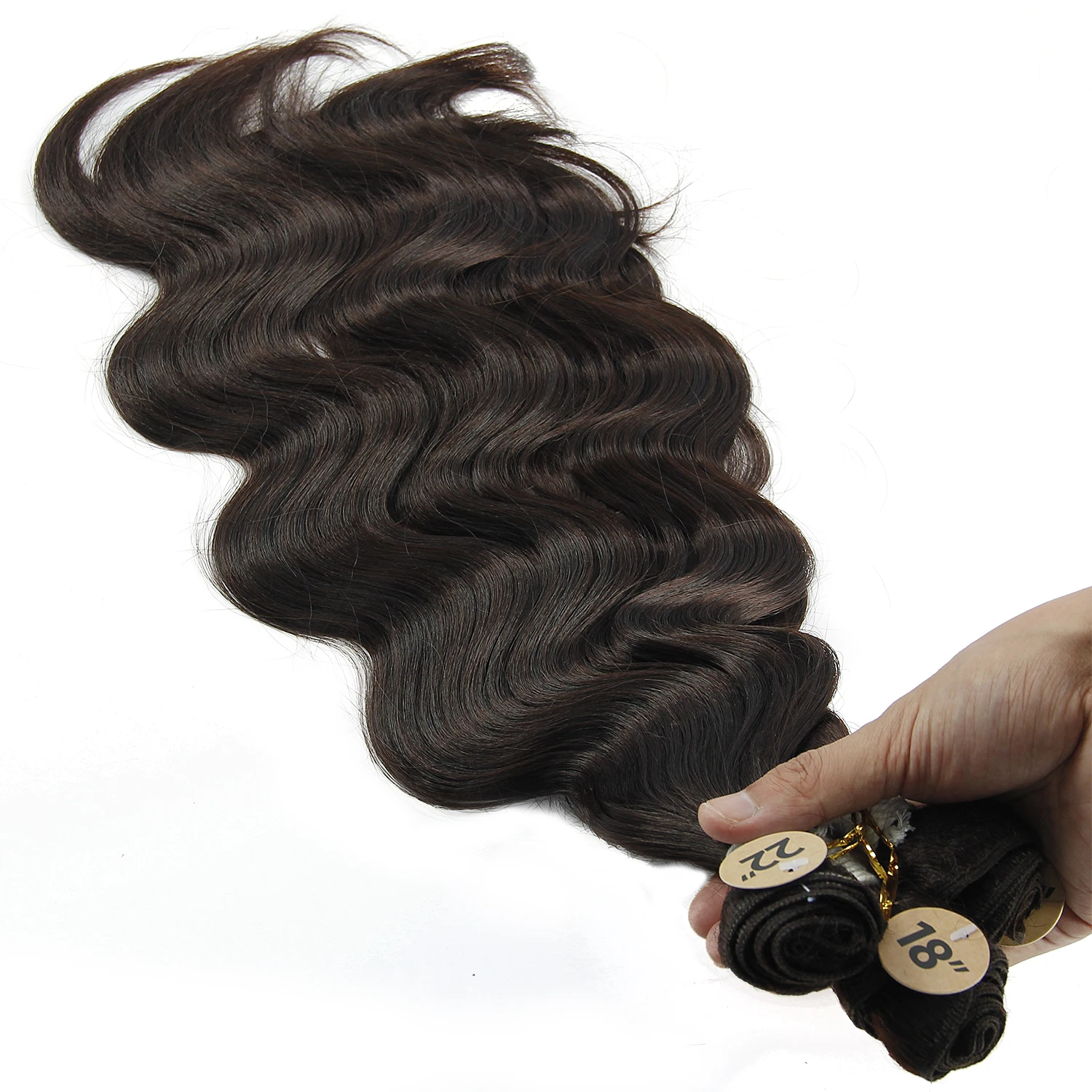 Высокая температура Синтетические волосы плетение 18-20-22 дюймов Avaiable тела волна