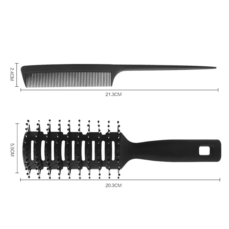 

Hair Brush 3 Pcs/Set-Air Cushion Massage Comb,Oil Head Comb,Sharp Tail Comb