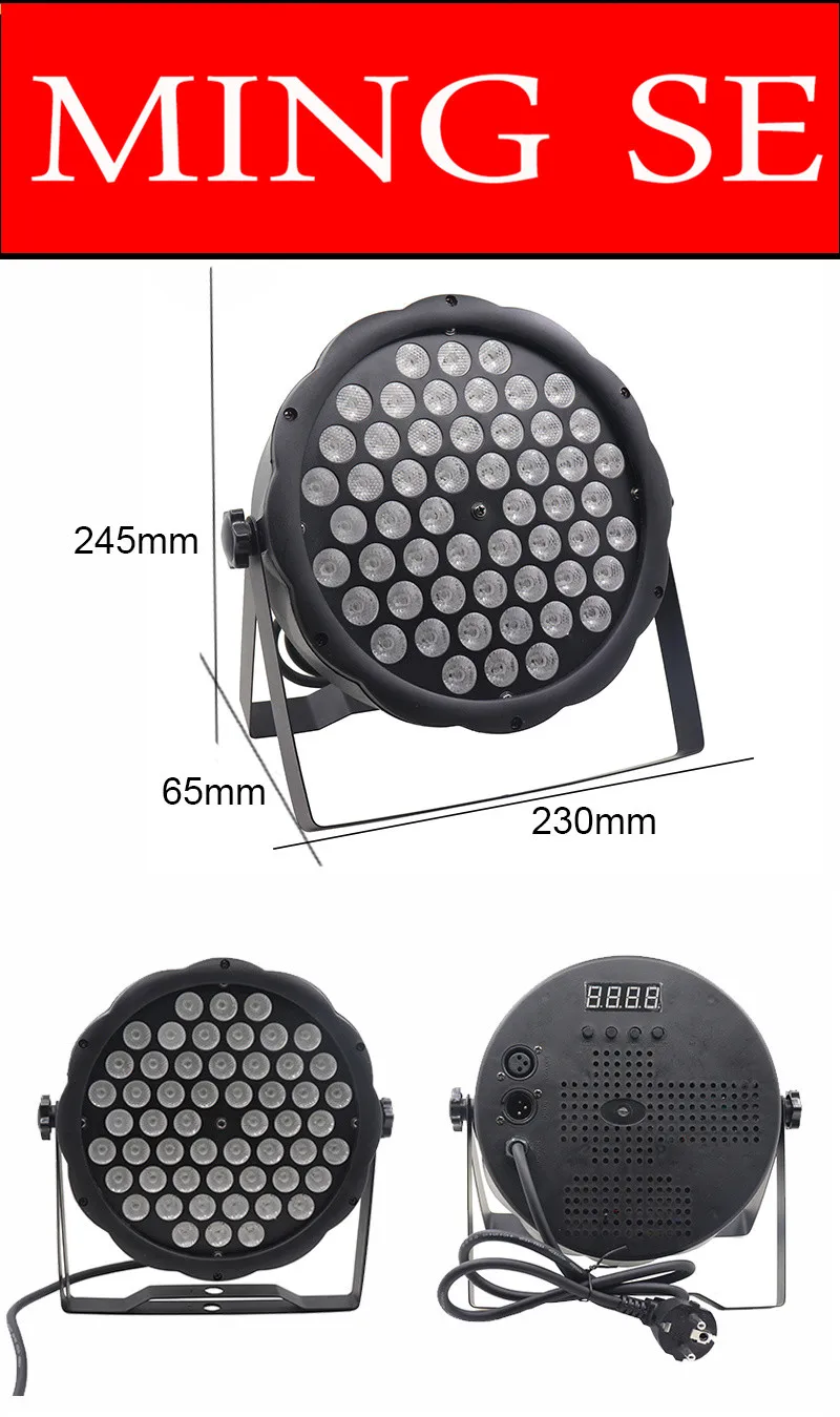 Пульт дистанционного управления 54X3W RGBW светодиодный Par свет светодиодный PAR DMX512 светодиодные лампы контроллера, диско осветительное оборудование для ди-Джея