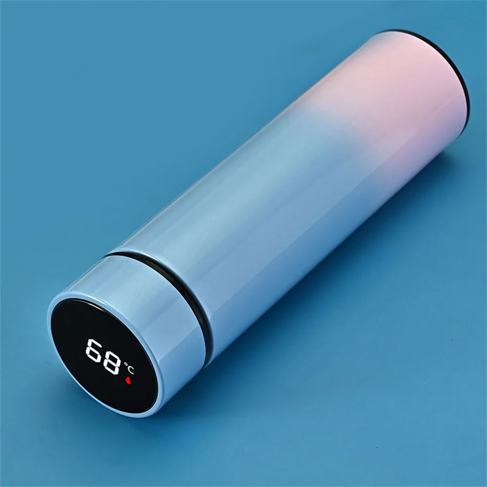 

Portable 500ml Intelligent Temperature Measurement Thermos Cup 304 Stainless Steel Vacuum Thermos Water Bottle Coffee Mug