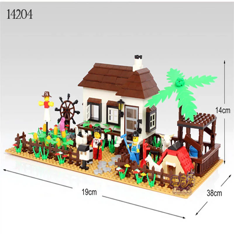 Новый продукт Wange Мини Строительные блоки Веселая ферма страны кирпичей DIY