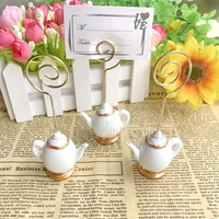 500pcs tea time whimsy teapot design place card holder photo holders wedding party decoration favors