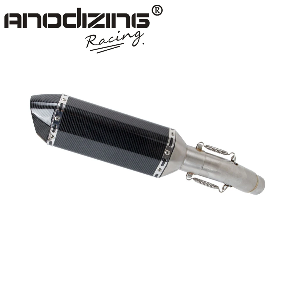 Выхлопная система мотоцикла средняя труба с глушитель без шнуровки для Suzuki GSR750 GSR
