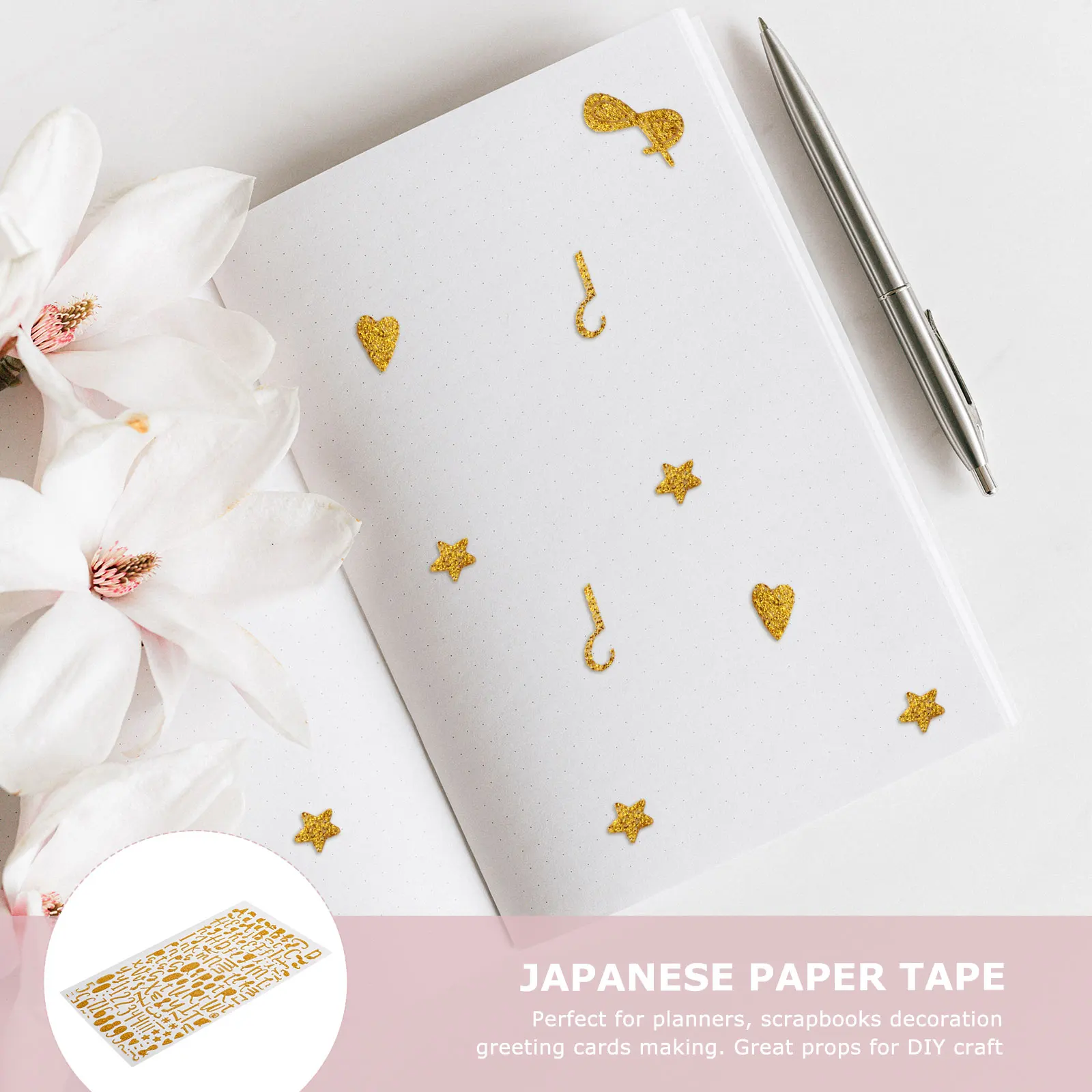 

3 Sheets Pretty Glitter Letters and Number Stickers Lovely Decal for DIY Craft