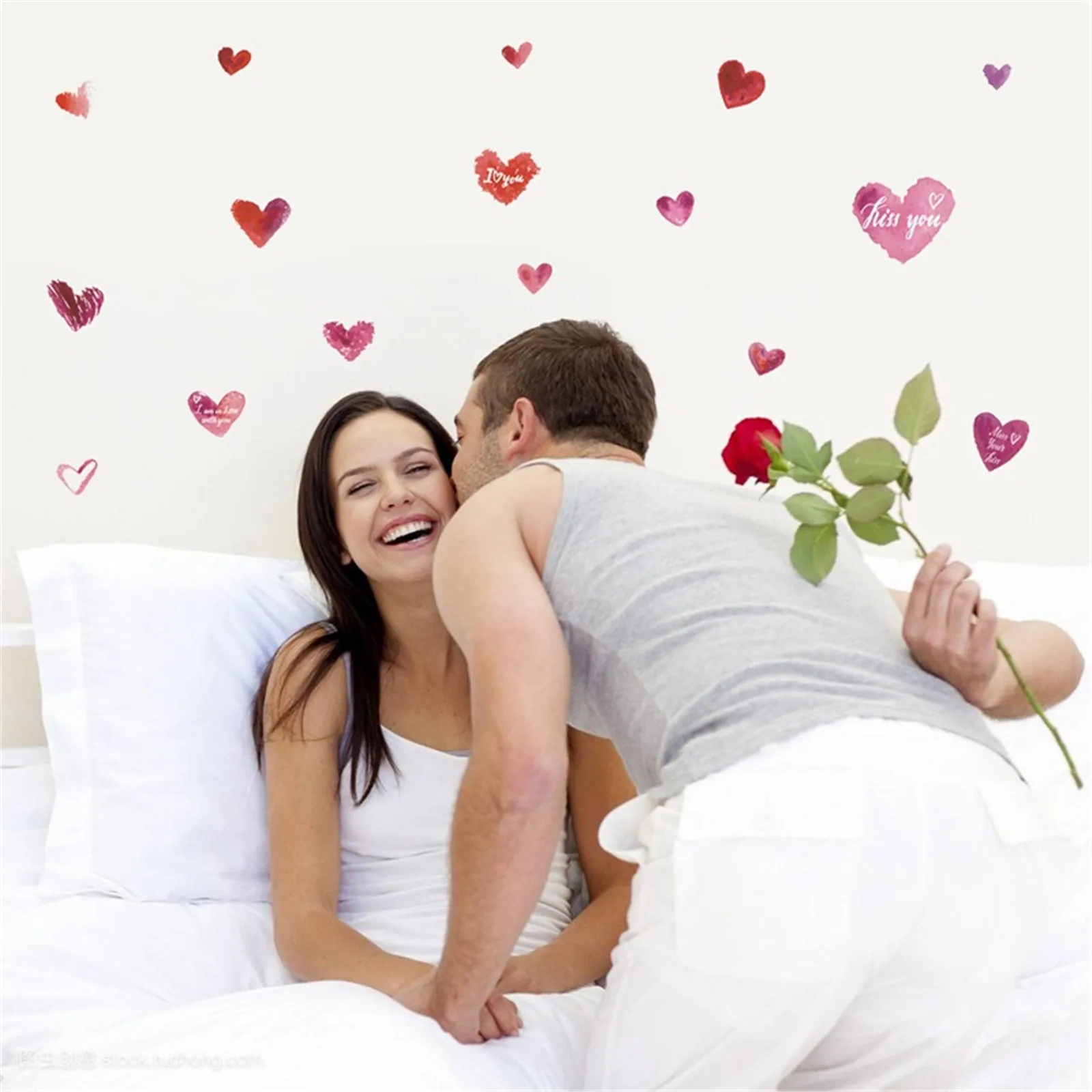 

#40 Sweet Heart Valentine's Day Wall Sticker Love Window Sticker Refrigerator Sticker Decoration For Home