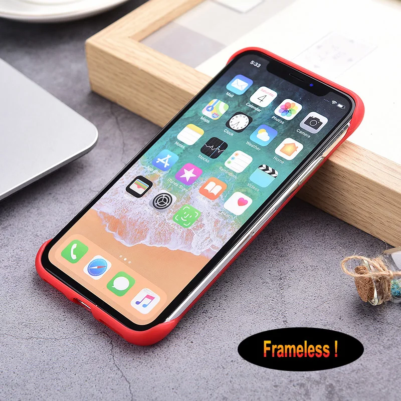 Роскошный дизайнерский Прозрачный матовый чехол без рамки для телефона iPhone 7 6 6S 8