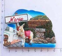 nerja spain tourist souvenir fridge magnet creative collection companion gift