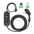 EV Зарядное устройство уровня 2 16Amp Портативный по созданию электрических транспортных средств Зарядное устройство, евровилкой 220V-240V автомобильный зарядный кабель, SAE J1772