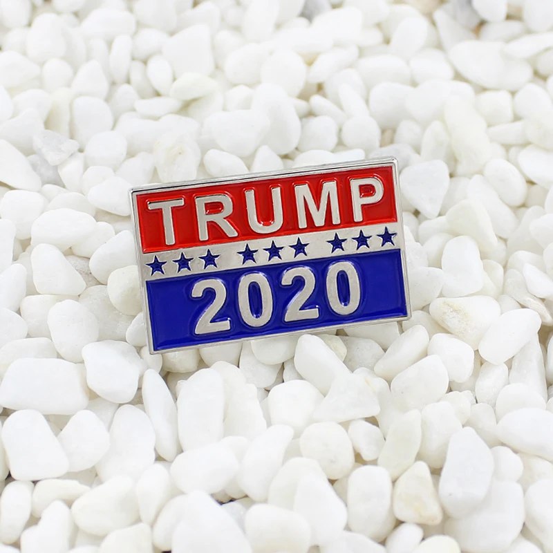 Металлический значок с изображением Трампа 2020 эмалированные булавки