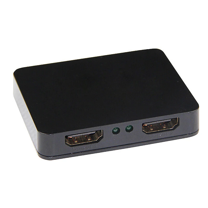 HDMI-совместимый сплиттер 1x2 переключатель с адаптером питания 1 в 2 выход для HDTV 1080P