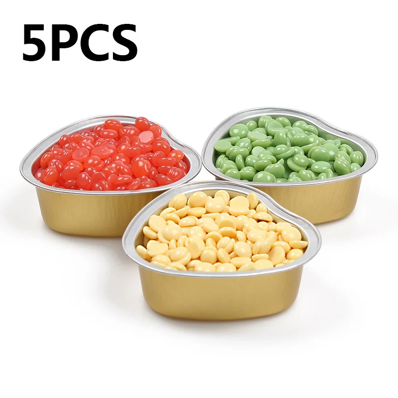 5 шт. контейнер для депиляции воска инструмент удаления волос Золотой мисочка из