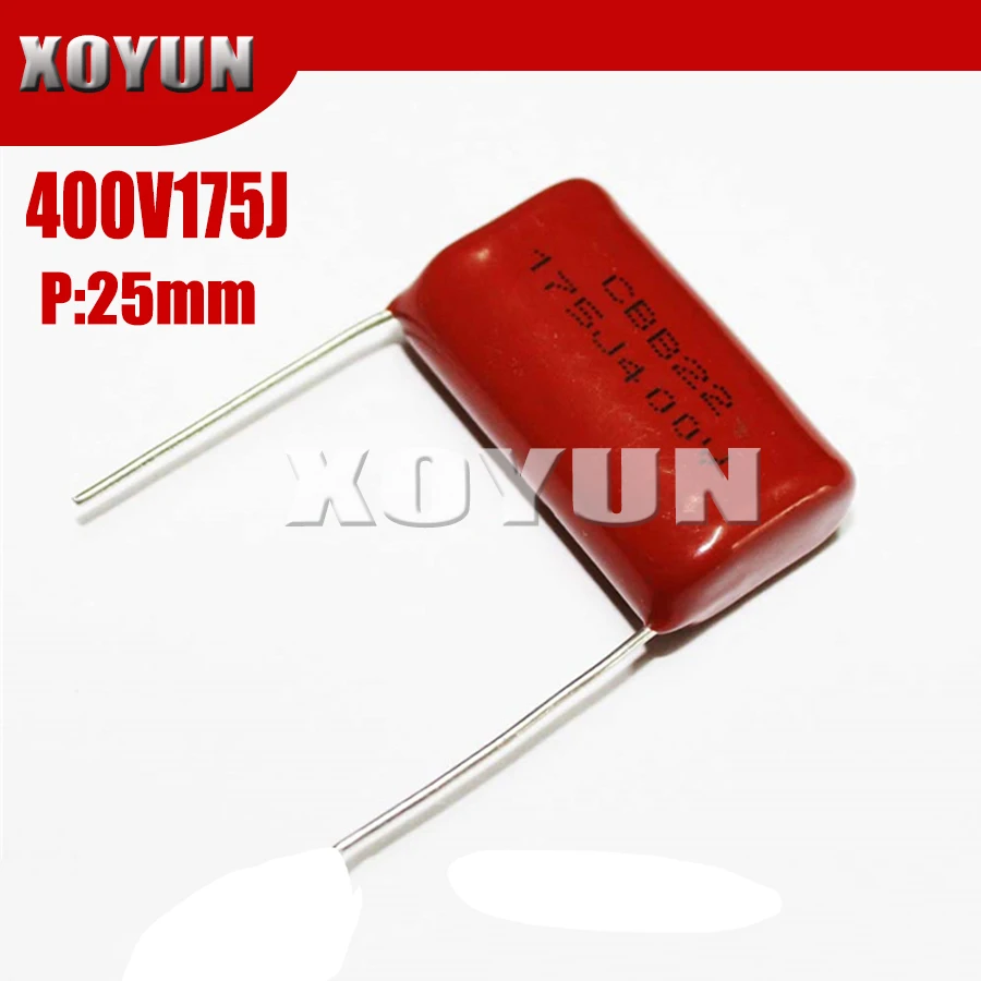 10 шт. 400V175J 400V1.7UF Шаг 25 мм 175J400V 400V 175J CBB полипропиленовый пленочный