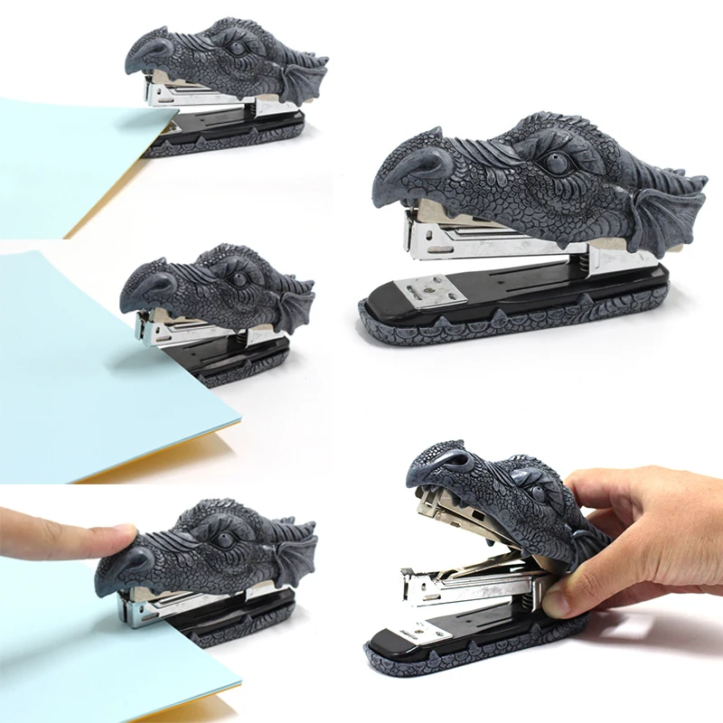 

Creative Stapler Practical Office Stationery Home Crafts Desktop Resin Decoration Animal Styling NK-Shopping