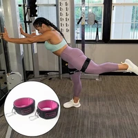 ankle straps fitness neoprene padded calabash hook ankle cuffs for gym cable machines thigh weights exercises glute workout band