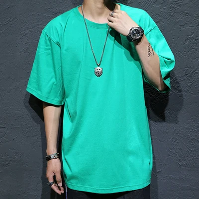 Мужские футболки летняя мужская однотонная хлопковая футболка в стиле хип хоп