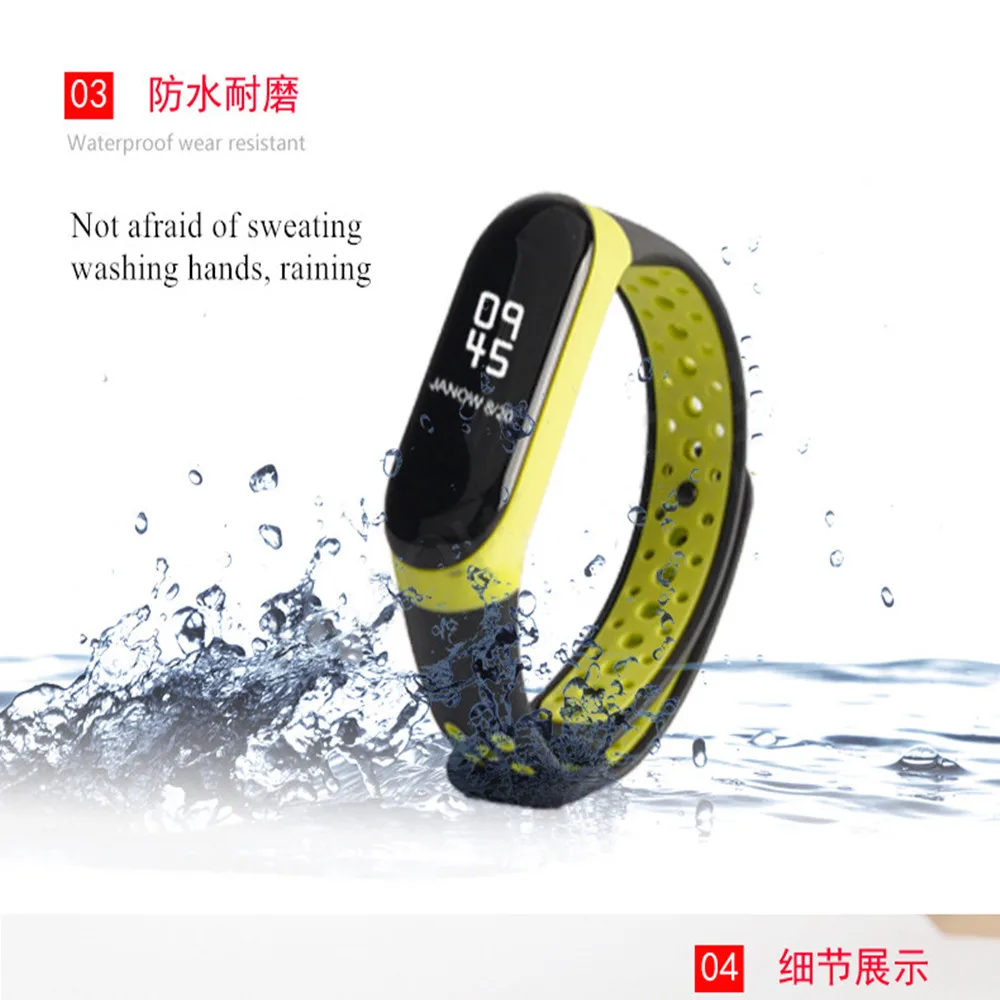 For Mi Band 5 6 4 strap sport Silicone watch wrist Bracelet miband accessories bracelet smart for Xiaomi mi band 3 |