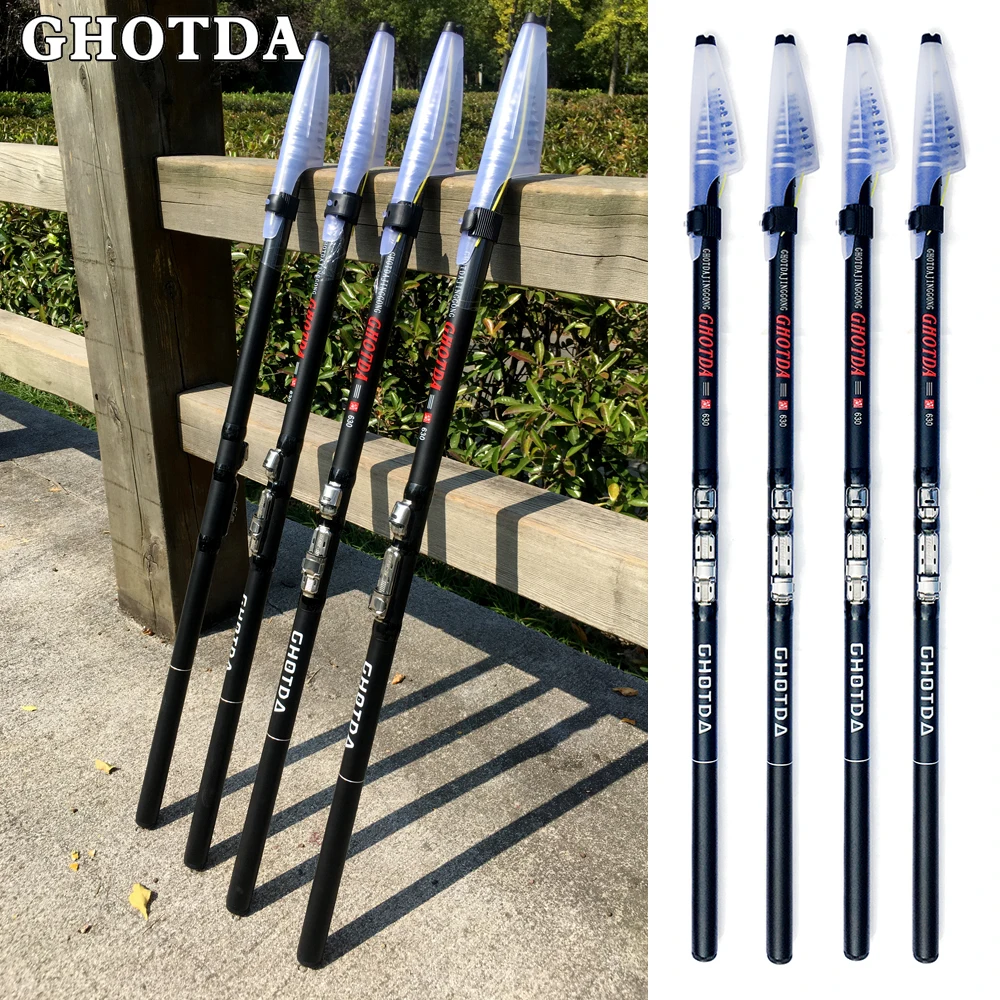 

Металлический держатель GHOTDA Black Rock, из нержавеющей стали, с микровибрацией, 2,7-6,3 м, углеродное волокно