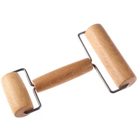 new wooden pastry pizza roller rolling pin t shape dough roller for baking cooking tool and diamond painting roller